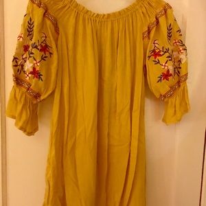 Floral embroidered dress